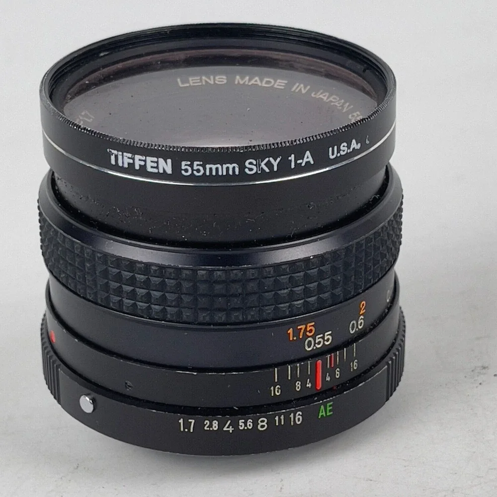 Konica Hexanon AR 50mm F1.7‎ MF Φ55mm Lens For SLR Film Camera - Made In Japan